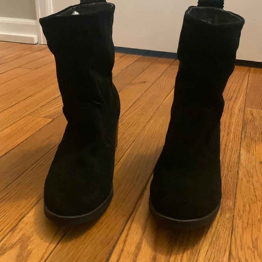 Suede ankle boots